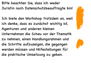 Hinweis Datenschutz